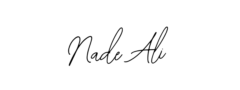 Also You can easily find your signature by using the search form. We will create Nade Ali name handwritten signature images for you free of cost using Bearetta-2O07w sign style. Nade Ali signature style 12 images and pictures png