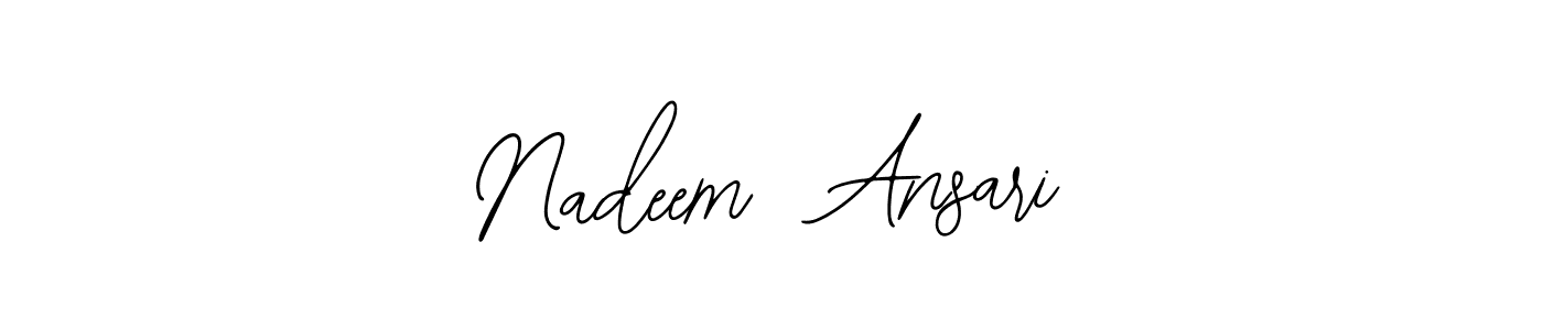 Design your own signature with our free online signature maker. With this signature software, you can create a handwritten (Bearetta-2O07w) signature for name Nadeem  Ansari. Nadeem  Ansari signature style 12 images and pictures png