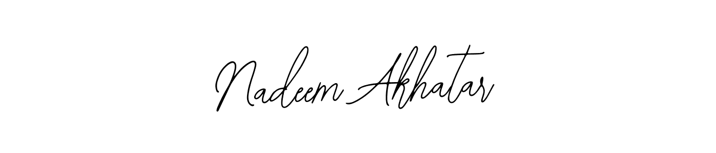 How to make Nadeem Akhatar signature? Bearetta-2O07w is a professional autograph style. Create handwritten signature for Nadeem Akhatar name. Nadeem Akhatar signature style 12 images and pictures png