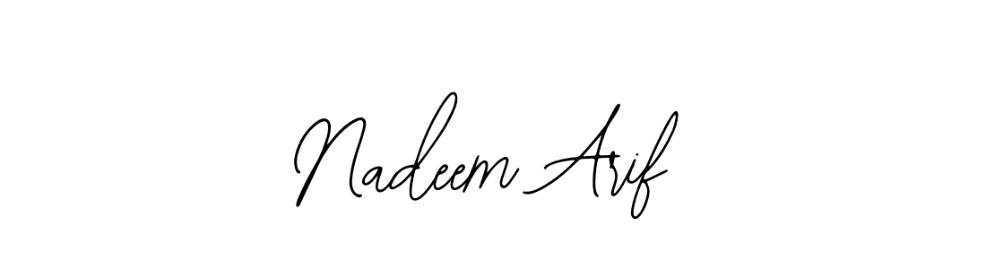 Make a beautiful signature design for name Nadeem Arif. With this signature (Bearetta-2O07w) style, you can create a handwritten signature for free. Nadeem Arif signature style 12 images and pictures png