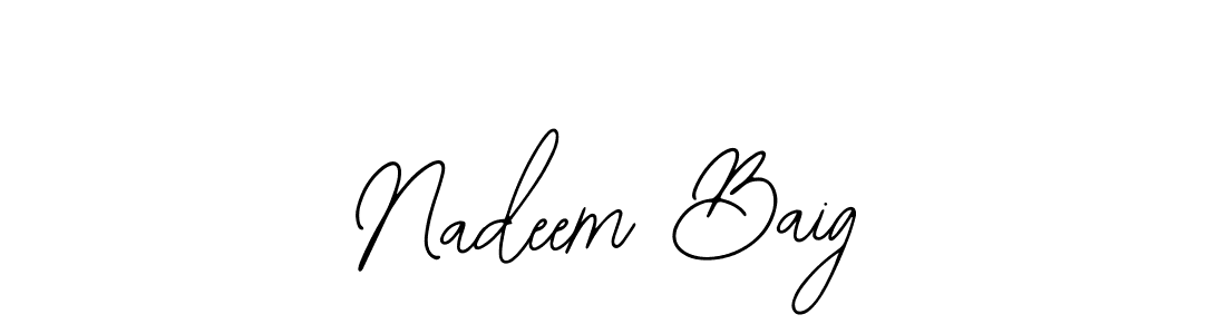 You can use this online signature creator to create a handwritten signature for the name Nadeem Baig. This is the best online autograph maker. Nadeem Baig signature style 12 images and pictures png