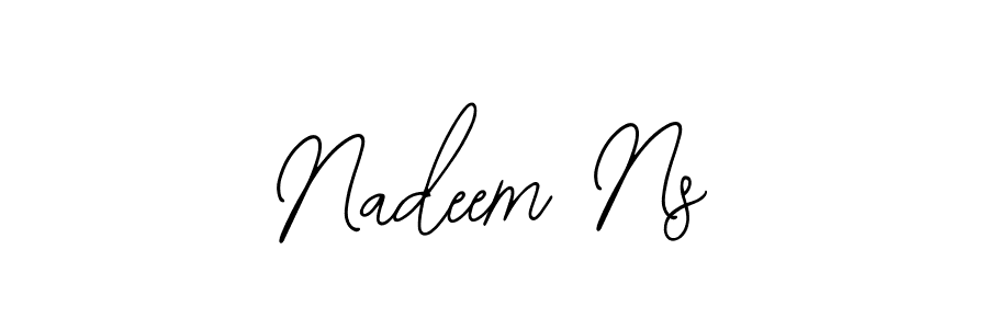 Make a short Nadeem Ns signature style. Manage your documents anywhere anytime using Bearetta-2O07w. Create and add eSignatures, submit forms, share and send files easily. Nadeem Ns signature style 12 images and pictures png