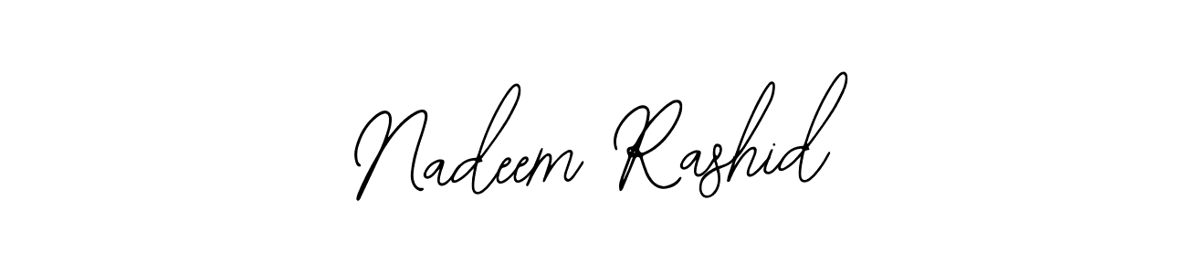 This is the best signature style for the Nadeem Rashid name. Also you like these signature font (Bearetta-2O07w). Mix name signature. Nadeem Rashid signature style 12 images and pictures png