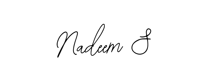 You can use this online signature creator to create a handwritten signature for the name Nadeem S. This is the best online autograph maker. Nadeem S signature style 12 images and pictures png