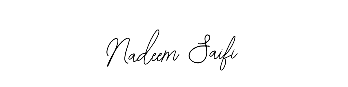 It looks lik you need a new signature style for name Nadeem Saifi. Design unique handwritten (Bearetta-2O07w) signature with our free signature maker in just a few clicks. Nadeem Saifi signature style 12 images and pictures png