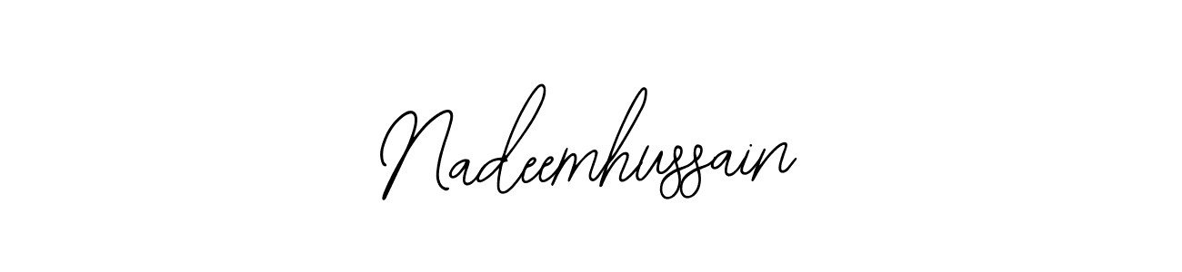 How to make Nadeemhussain signature? Bearetta-2O07w is a professional autograph style. Create handwritten signature for Nadeemhussain name. Nadeemhussain signature style 12 images and pictures png