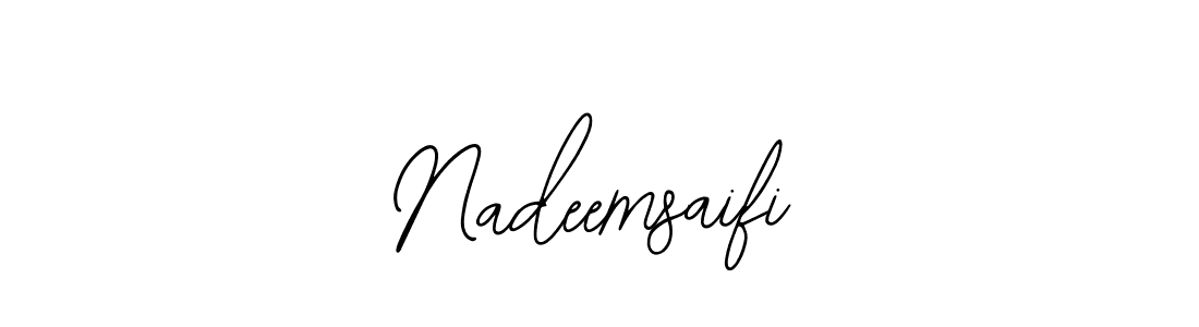 Design your own signature with our free online signature maker. With this signature software, you can create a handwritten (Bearetta-2O07w) signature for name Nadeemsaifi. Nadeemsaifi signature style 12 images and pictures png