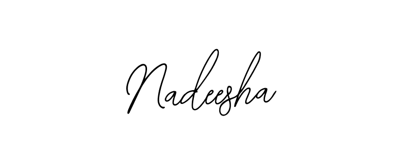 How to Draw Nadeesha signature style? Bearetta-2O07w is a latest design signature styles for name Nadeesha. Nadeesha signature style 12 images and pictures png