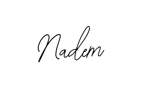 Nadem stylish signature style. Best Handwritten Sign (Bearetta-2O07w) for my name. Handwritten Signature Collection Ideas for my name Nadem. Nadem signature style 12 images and pictures png