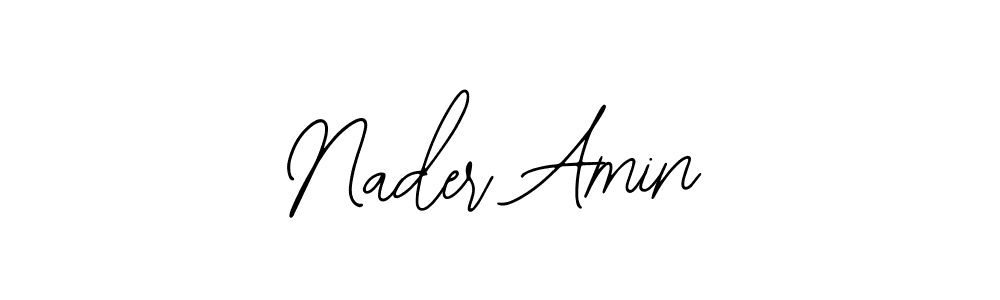 Use a signature maker to create a handwritten signature online. With this signature software, you can design (Bearetta-2O07w) your own signature for name Nader Amin. Nader Amin signature style 12 images and pictures png