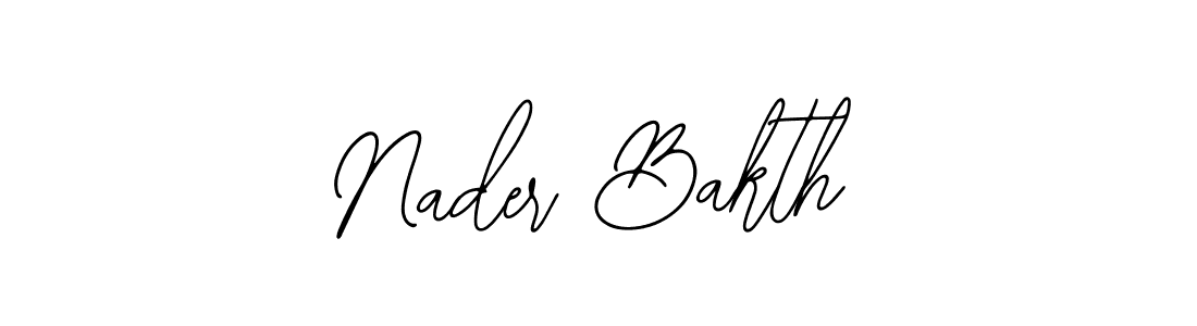 Make a beautiful signature design for name Nader Bakth. Use this online signature maker to create a handwritten signature for free. Nader Bakth signature style 12 images and pictures png