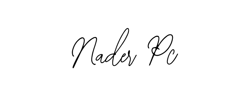How to Draw Nader Pc signature style? Bearetta-2O07w is a latest design signature styles for name Nader Pc. Nader Pc signature style 12 images and pictures png
