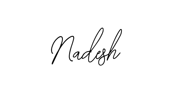 Also You can easily find your signature by using the search form. We will create Nadesh name handwritten signature images for you free of cost using Bearetta-2O07w sign style. Nadesh signature style 12 images and pictures png
