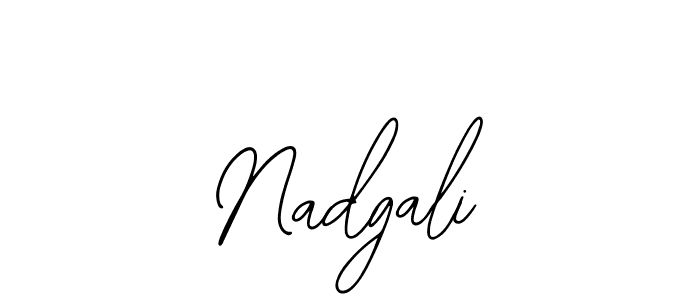 How to make Nadgali signature? Bearetta-2O07w is a professional autograph style. Create handwritten signature for Nadgali name. Nadgali signature style 12 images and pictures png