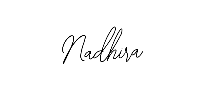 You should practise on your own different ways (Bearetta-2O07w) to write your name (Nadhira) in signature. don't let someone else do it for you. Nadhira signature style 12 images and pictures png