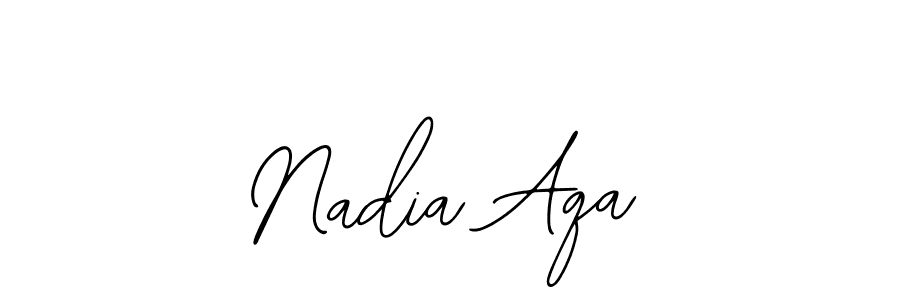 Create a beautiful signature design for name Nadia Aqa. With this signature (Bearetta-2O07w) fonts, you can make a handwritten signature for free. Nadia Aqa signature style 12 images and pictures png