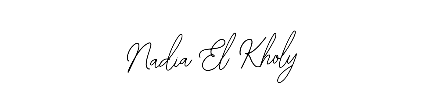 Use a signature maker to create a handwritten signature online. With this signature software, you can design (Bearetta-2O07w) your own signature for name Nadia El Kholy. Nadia El Kholy signature style 12 images and pictures png