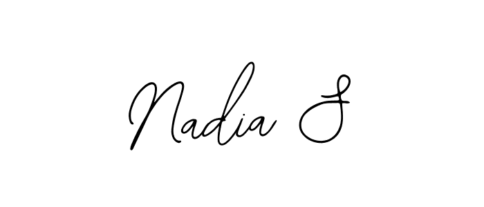 Also we have Nadia S name is the best signature style. Create professional handwritten signature collection using Bearetta-2O07w autograph style. Nadia S signature style 12 images and pictures png