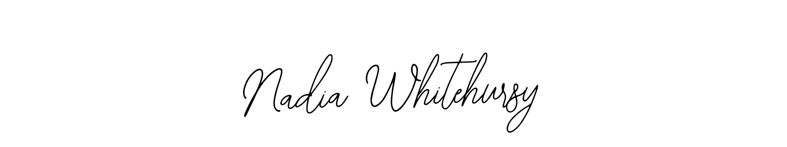 if you are searching for the best signature style for your name Nadia Whitehursy. so please give up your signature search. here we have designed multiple signature styles  using Bearetta-2O07w. Nadia Whitehursy signature style 12 images and pictures png