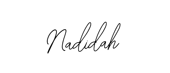 Make a beautiful signature design for name Nadidah. Use this online signature maker to create a handwritten signature for free. Nadidah signature style 12 images and pictures png