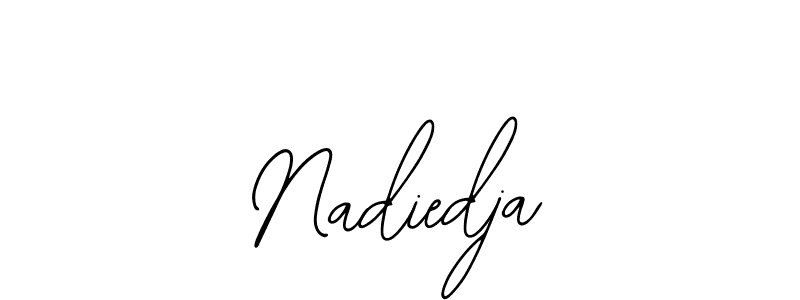 Bearetta-2O07w is a professional signature style that is perfect for those who want to add a touch of class to their signature. It is also a great choice for those who want to make their signature more unique. Get Nadiedja name to fancy signature for free. Nadiedja signature style 12 images and pictures png
