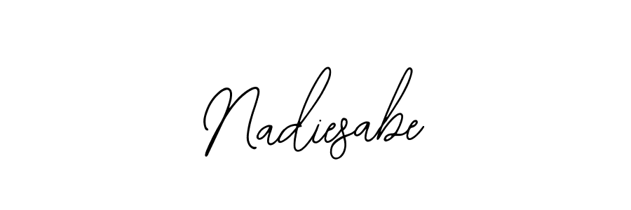 It looks lik you need a new signature style for name Nadiesabe. Design unique handwritten (Bearetta-2O07w) signature with our free signature maker in just a few clicks. Nadiesabe signature style 12 images and pictures png