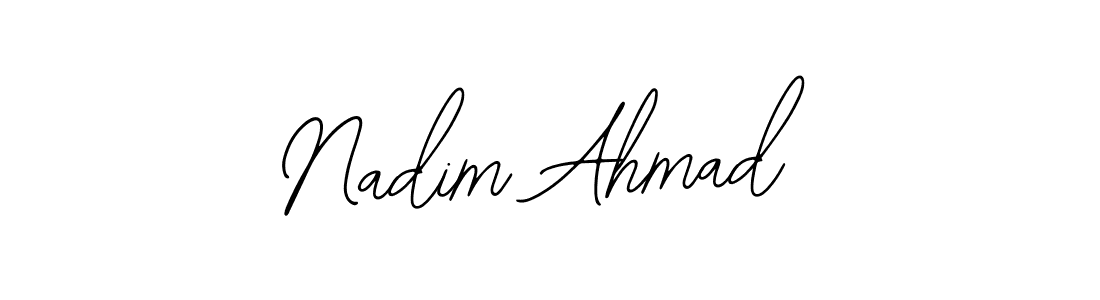 Make a beautiful signature design for name Nadim Ahmad. With this signature (Bearetta-2O07w) style, you can create a handwritten signature for free. Nadim Ahmad signature style 12 images and pictures png