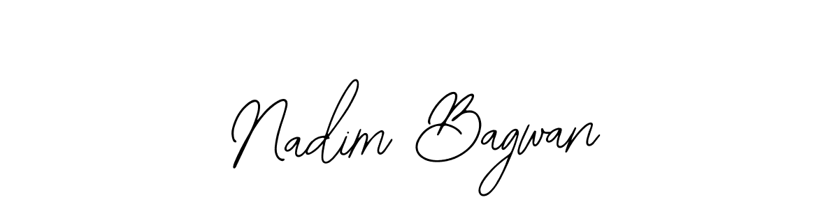 The best way (Bearetta-2O07w) to make a short signature is to pick only two or three words in your name. The name Nadim Bagwan include a total of six letters. For converting this name. Nadim Bagwan signature style 12 images and pictures png