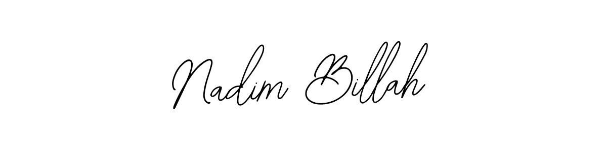 You should practise on your own different ways (Bearetta-2O07w) to write your name (Nadim Billah) in signature. don't let someone else do it for you. Nadim Billah signature style 12 images and pictures png