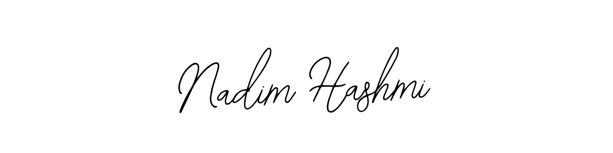 How to make Nadim Hashmi name signature. Use Bearetta-2O07w style for creating short signs online. This is the latest handwritten sign. Nadim Hashmi signature style 12 images and pictures png