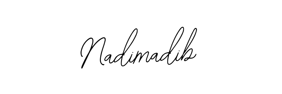 Also You can easily find your signature by using the search form. We will create Nadimadib name handwritten signature images for you free of cost using Bearetta-2O07w sign style. Nadimadib signature style 12 images and pictures png