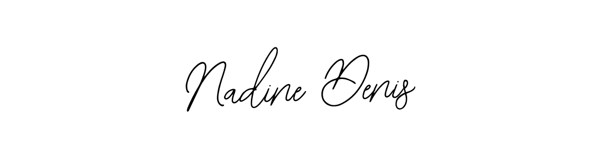 How to make Nadine Denis name signature. Use Bearetta-2O07w style for creating short signs online. This is the latest handwritten sign. Nadine Denis signature style 12 images and pictures png