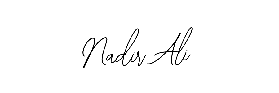 How to make Nadir Ali name signature. Use Bearetta-2O07w style for creating short signs online. This is the latest handwritten sign. Nadir Ali signature style 12 images and pictures png