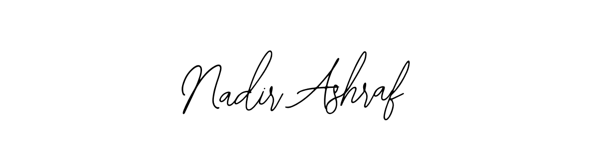 The best way (Bearetta-2O07w) to make a short signature is to pick only two or three words in your name. The name Nadir Ashraf include a total of six letters. For converting this name. Nadir Ashraf signature style 12 images and pictures png