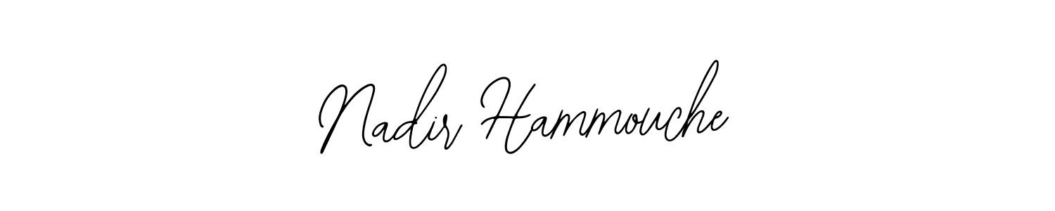 Create a beautiful signature design for name Nadir Hammouche. With this signature (Bearetta-2O07w) fonts, you can make a handwritten signature for free. Nadir Hammouche signature style 12 images and pictures png