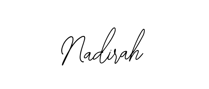 How to make Nadirah signature? Bearetta-2O07w is a professional autograph style. Create handwritten signature for Nadirah name. Nadirah signature style 12 images and pictures png