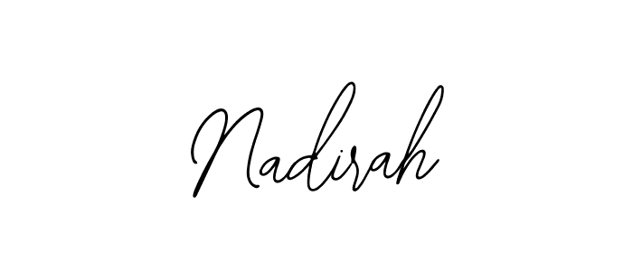 How to make Nadirah signature? Bearetta-2O07w is a professional autograph style. Create handwritten signature for Nadirah name. Nadirah signature style 12 images and pictures png