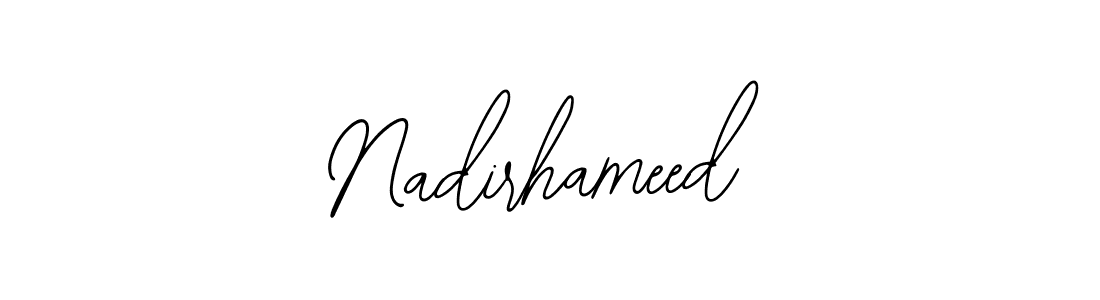 How to Draw Nadirhameed signature style? Bearetta-2O07w is a latest design signature styles for name Nadirhameed. Nadirhameed signature style 12 images and pictures png