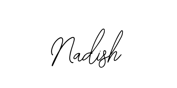 How to make Nadish signature? Bearetta-2O07w is a professional autograph style. Create handwritten signature for Nadish name. Nadish signature style 12 images and pictures png