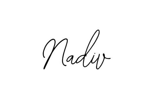 Make a beautiful signature design for name Nadiv. Use this online signature maker to create a handwritten signature for free. Nadiv signature style 12 images and pictures png