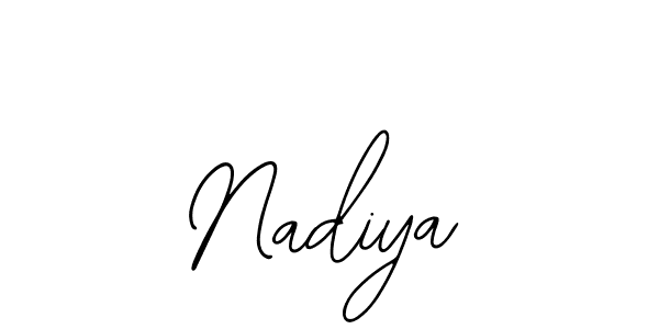 The best way (Bearetta-2O07w) to make a short signature is to pick only two or three words in your name. The name Nadiya include a total of six letters. For converting this name. Nadiya signature style 12 images and pictures png