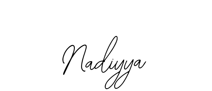 Create a beautiful signature design for name Nadiyya. With this signature (Bearetta-2O07w) fonts, you can make a handwritten signature for free. Nadiyya signature style 12 images and pictures png