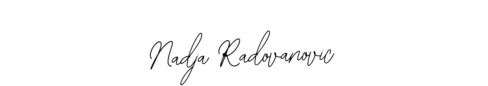 How to make Nadja Radovanovic name signature. Use Bearetta-2O07w style for creating short signs online. This is the latest handwritten sign. Nadja Radovanovic signature style 12 images and pictures png