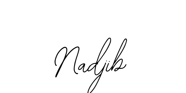 The best way (Bearetta-2O07w) to make a short signature is to pick only two or three words in your name. The name Nadjib include a total of six letters. For converting this name. Nadjib signature style 12 images and pictures png