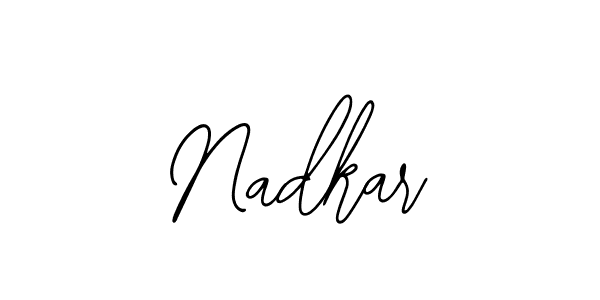 How to make Nadkar name signature. Use Bearetta-2O07w style for creating short signs online. This is the latest handwritten sign. Nadkar signature style 12 images and pictures png