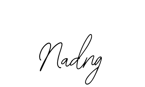 Design your own signature with our free online signature maker. With this signature software, you can create a handwritten (Bearetta-2O07w) signature for name Nadng. Nadng signature style 12 images and pictures png