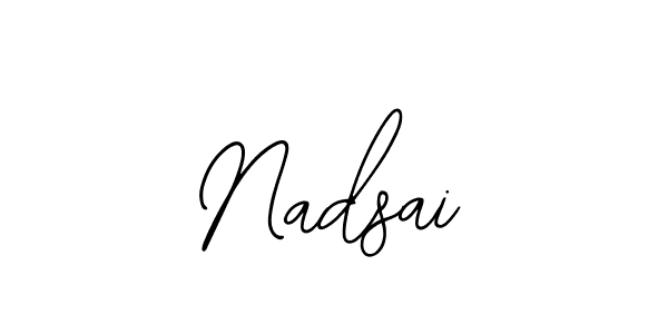 Bearetta-2O07w is a professional signature style that is perfect for those who want to add a touch of class to their signature. It is also a great choice for those who want to make their signature more unique. Get Nadsai name to fancy signature for free. Nadsai signature style 12 images and pictures png