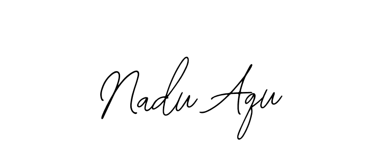 Similarly Bearetta-2O07w is the best handwritten signature design. Signature creator online .You can use it as an online autograph creator for name Nadu Aqu. Nadu Aqu signature style 12 images and pictures png