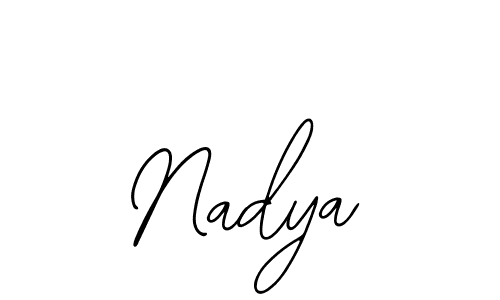 How to make Nadya signature? Bearetta-2O07w is a professional autograph style. Create handwritten signature for Nadya name. Nadya signature style 12 images and pictures png