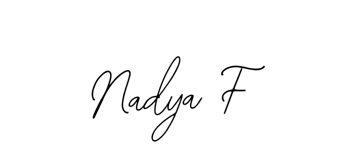 Make a beautiful signature design for name Nadya F. With this signature (Bearetta-2O07w) style, you can create a handwritten signature for free. Nadya F signature style 12 images and pictures png